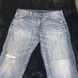 Mens Silver jeans Hunter